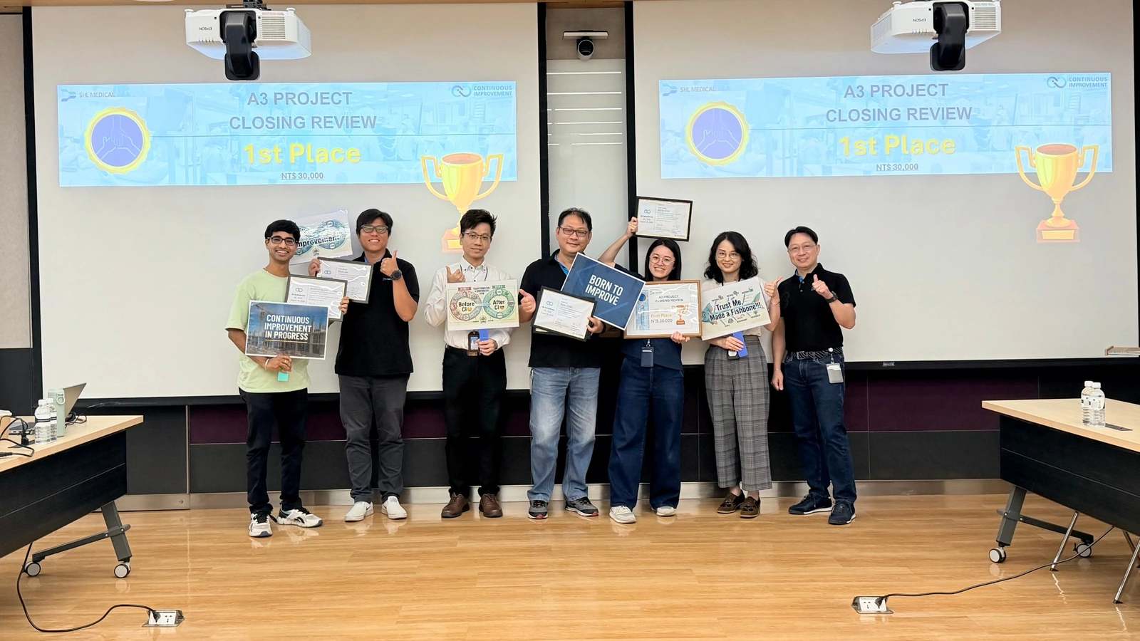 A3 Project Closing Review — 1st Place, GSK cross-mold project team
