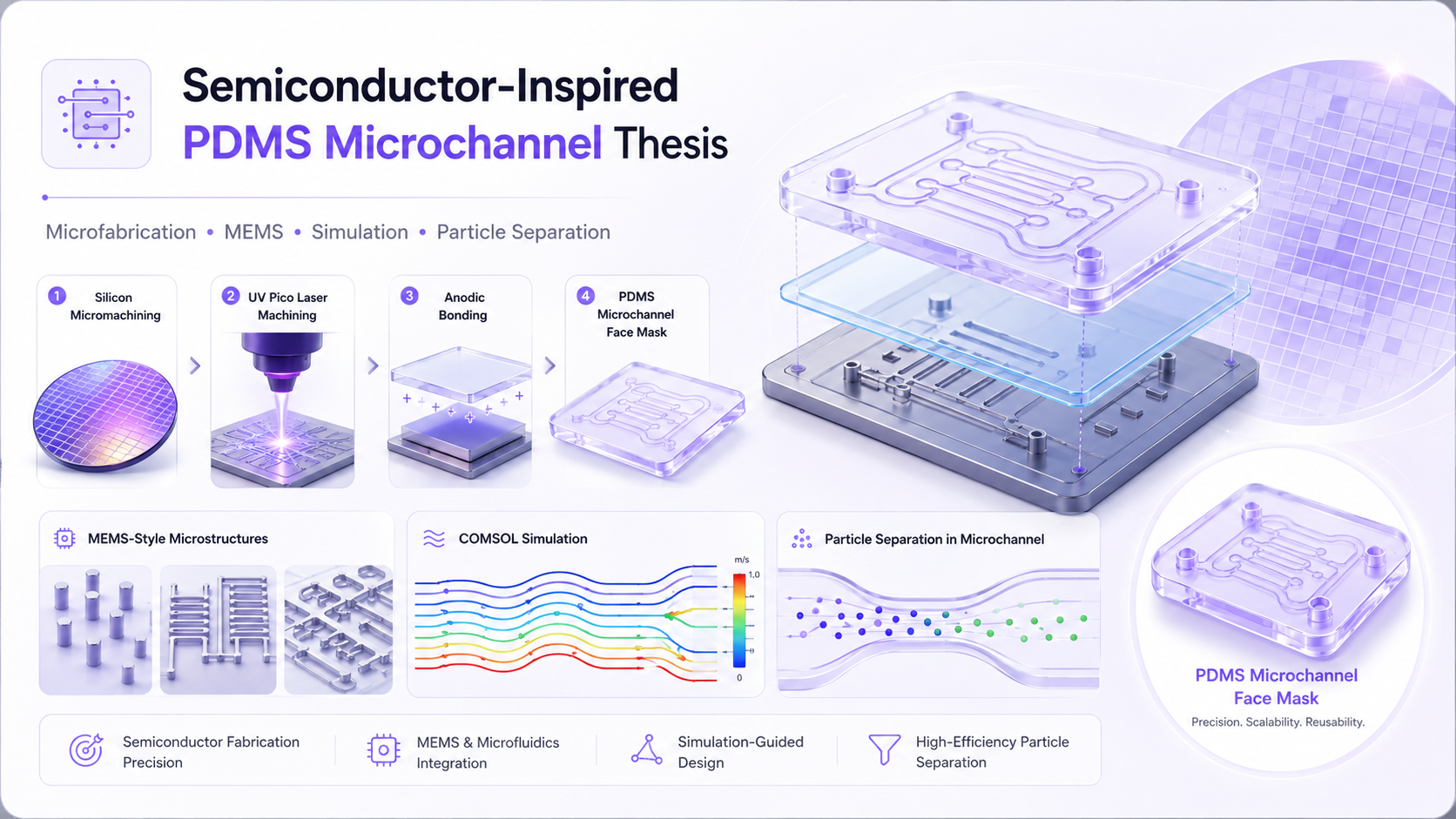 Thesis overview — Semiconductor-Inspired PDMS Microchannel